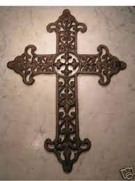 This product has been discontinued. New Big Cast Iron Metal Wall Decor Cross Hanging Large Art Bz Cross Wall Decor Metal Wall Decor Wall Crosses