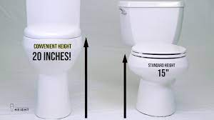 Best toilet height for short people standard height toilet is best for short people who have a height of around five feet or five and a half. Convenient Height 20 Inch Extra Tall Toilet Helps Sitting Down And Getting Up Easier Youtube