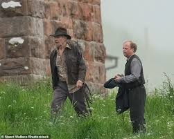 A new indiana jones 5 set image has surfaced, and it confirms what we suspected: Harrison Ford 78 Films With Toby Jones On The Set Of Indiana Jones 5 In The Scottish Borders Geeky Craze