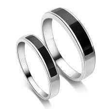 Black And Silver Wedding Rings Black Wedding Rings Onyx Ring Men Black Opal Wedding Ring