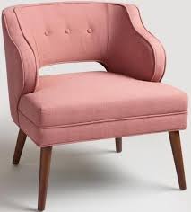 Pink Chair Love At Home With Ashley World Market Furniture Upholstered Chairs Pink Chair