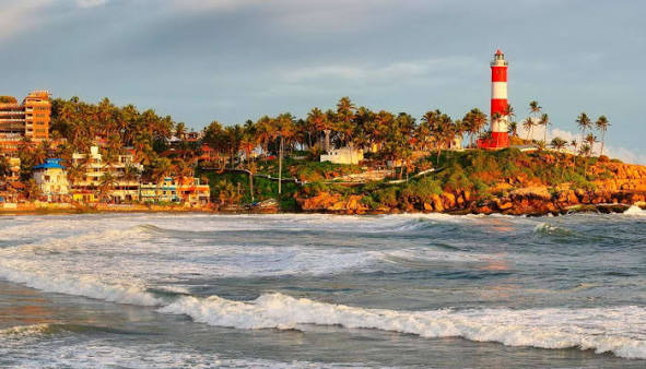Kerala beach waves