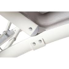 Many outdoor chaise lounge chairs feature a sturdy frame crafted from durable powdercoated aluminum. Poolside Aluminum Frame Adjustable Back Chaise Lounge Loft White On Sale Overstock 25739569