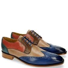 Hand Made Men Multi Colours Brogues Toe Wing Tip Oxford Leather Shoes Us 7 16 Leather Shoes Men Leather Oxford Shoes Dress Shoes Men