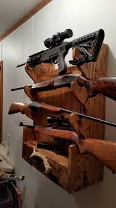 The gun rack is suitable for easy storage of rifles and shotguns during hunting season, and the rifle sling can be as simple or as intricate as you like. Pin On Ideal Gun Rack Rifles Pistols Hand Guns Ammo Antler