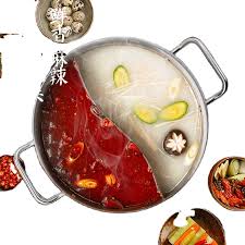 I highly recommend a split pot, which will allow you to serve two types of broth, like this one on amazon. Insulated Leakproof Soup Pot Cooking Hot Pot Transparent Commercial Stainless Steel Wholesale Chinese India Soup Stock Pots 12 Buy India Steel Hot Pot Commercial Hot Pot Hot Pot Chinese Product On Alibaba Com