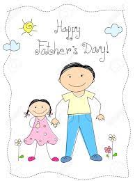 Dad, you've always given me everything i wanted. Father S Day Greeting Card With Illustration Of Father And Daughter Stock Photo Picture And Royalty Free Image Image 38807650