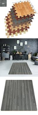 Sorbus Wood Grain Floor Mats Foam Interlocking Mats Each Tile 3 8 Inch Thick Flooring Wood Mat Tiles Home Office Playroom Basement Trade Show Wood Wall Paneling Modern Wood Furniture Living Room