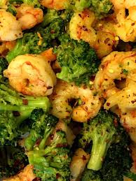 Shrimp And Broccoli Spicy Garlic Stir Fry Recipe In 2020 Shrimp And Broccoli Cooking Seafood Recipes