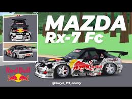 Decal balap supra 125 : Livery Redbull Madmike Rx7 Fc Fr Legends Livery Fr Legends Youtube