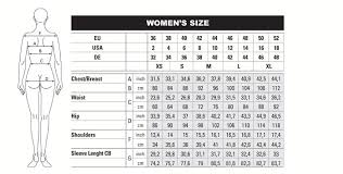 Ables Reference Size Chart For Beretta Clothing