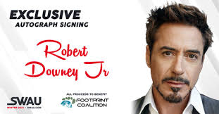 Robert Downey Jr. to Participate in Exclusive Autograph Signing with S