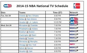 Official source of nba games schedule. Printable Nba Tv Schedule 2014 15 Tv Schedule Nba Tv Nba