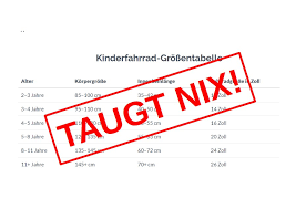 Wieviel Zoll? Warum Kinderfahrrad-Größentabellen nicht helfe |  Kinderfahrradfinder