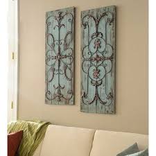 Adelaide Wall Plaque Set Of 2 Farmhouse Wall Decor Iron Wall Decor Decor