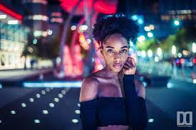 Houston Nightlife 50mm Prime Portrait Photography At Night Night Photography Portrait Night Portrait Nighttime Photoshoot