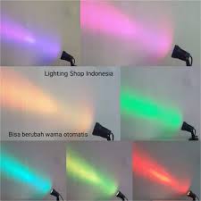 Maybe you would like to learn more about one of these? Lampu Taman Sorot Berubah Warna Otomatis Colour Rgb Led 3w Spotlight Warna Warni Waterproof Shopee Indonesia