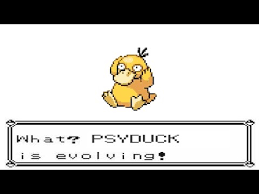 Pokemon Yellow Psyduck Evolve Into Golduck Danumuh