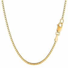 14k gold box chain 20 inch. The Diamond Deal 14k Real Yellow Gold 1 6mm Thick Shiny Classic Hollow Box Chain Necklace For Pendants And Charms With Lobster Claw Clasp 18 20 Or 24 Inch Walmart Com Walmart Com