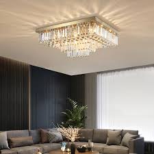 Find your right dining room chandelier and enjoy our free. New Modern Crystal Chandelier Lights For Living Room Bedroom Dining Room Gold Ceiling Lamps Luxury Rectangular Flush Mount Lighting Fixtures From Lightzone 463 92 Dhgate Com