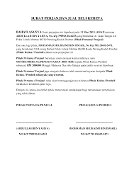 Check spelling or type a new query. Pdf Surat Perjanjian Jual Beli Kereta Shaik Nazir Academia Edu