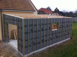 construire garage bois toit plat garage bois toit plat construire un garage garage bois