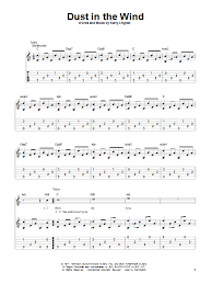 Spirit of the water by camel. Dust In The Wind Sheet Music Kansas Solo Guitar