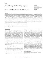 Check spelling or type a new query. Pdf Gene Therapy For Cartilage Repair