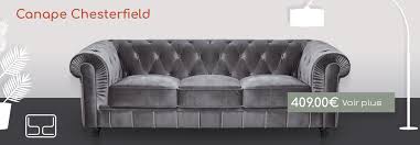 Canapé sofa divan canapé style club cuir noisette dorset l x. British Deco Vente De Canape Mobilier Et Meubles Anglais