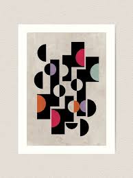 Midcentury Modern Geometric Pattern Print Art Print By Printsproject In 2021 Geometric Pattern Art Geometric Art Prints Geometric Design Art