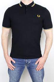 Get it as soon as wed, jun 16. Fred Perry Polo Shirt Twin Tipped Black White Gold 80 00