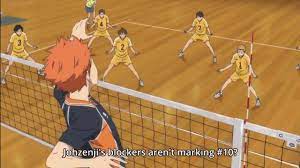 Karasuno Vs Johzenji Match Haikyuu Youtube