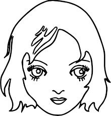 Nice New Girl Face Coloring Page Girl Face Drawing Girl Face Coloring Pages