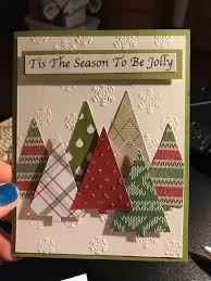 My goal was to use scraps from my paper stash to save money. Awesome Christmas Tree Cards Diy Christmas Cards Christmas Cards Handmade Homemade Christmas Cards