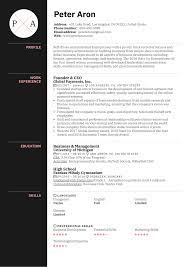 Both the resume summary and objective are sections that go at the top of your resume below the contact information section. Founder Resume Example Kickresume