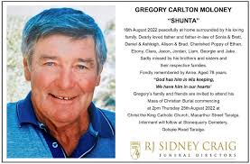 Gregory Carlton “Shunta” Moloney (1943-2022)