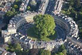 The Kings Circus Bath Bath England The Circus Bath Aerial Photo