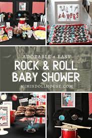 Rock N Roll Baby Shower Rockabye Baby