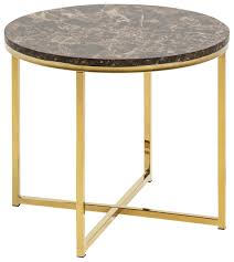 Couchtische marmor / couchtisch rosa marmor weiaã¿gold glas metall 80x80x46cm lefliving de : Couchtisch Glas Marmor Design In Braun Hier Finden