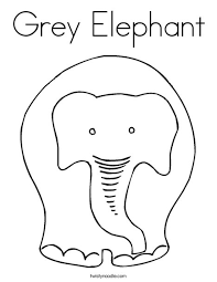 Get this challenging coloring pages of elephant for adults 7g6df3. Grey Elephant Coloring Page Twisty Noodle