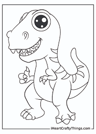 Sing, dance and color wonderful images baby shark, pinkfong and other popular characters from music videos on youtube channel. Cute Dinosaurs Coloring Pages Updated 2021