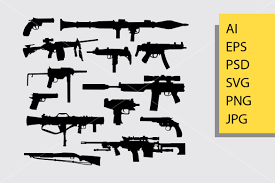 Download Gun Silhouette Graphic By Cove703 Creative Fabrica PSD Mockup Templates