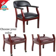 Traditional Office Chair Vinyl Cushion Executive Guest Client Arm Chair For Boss Bossofficeproducts Traditional Office Chairs Chair Office Chair