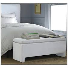 We can sit together while putting on our shoes and store a few items underneath.5. Titus Benches R830 Bench White Storage Bench From Simcoe Home Furniture