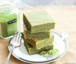 Healthy Matcha Green Tea Blondies Sugar Free Gluten Free Vegan Recipe Matcha Dessert Recipes Tea Recipes Matcha Recipe