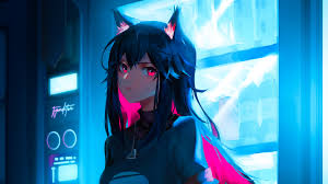 3840x2160 wallpaper anime girl, fire angel, 4k, anime>. Cyber Anime Girl 4k Hd Artist 4k Wallpapers Images Backgrounds Photos And Pictures