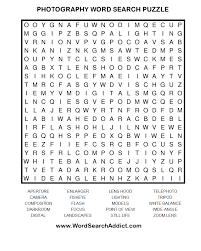 Students will use all basic operator skills you can think of. Photography Printable Word Search Puzzle Word Search Puzzles Printables Printable Crossword Puzzles Word Find