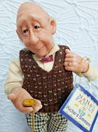 NORMAN Richard Simmons NANA'S FAMILY~ resin old people ANNIE WAHL pocket  watch