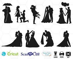 Free Free 223 Wedding Couple Silhouette Svg SVG PNG EPS DXF File