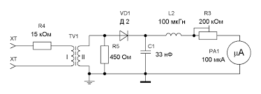 All circuit symbols are in standard format and they are mostly used to draw a circuit diagram and are standardized internationally by the ieee. Circuit Of The Amplitude Rf Ammeter A And The Rf Voltmeter B Download Scientific Diagram